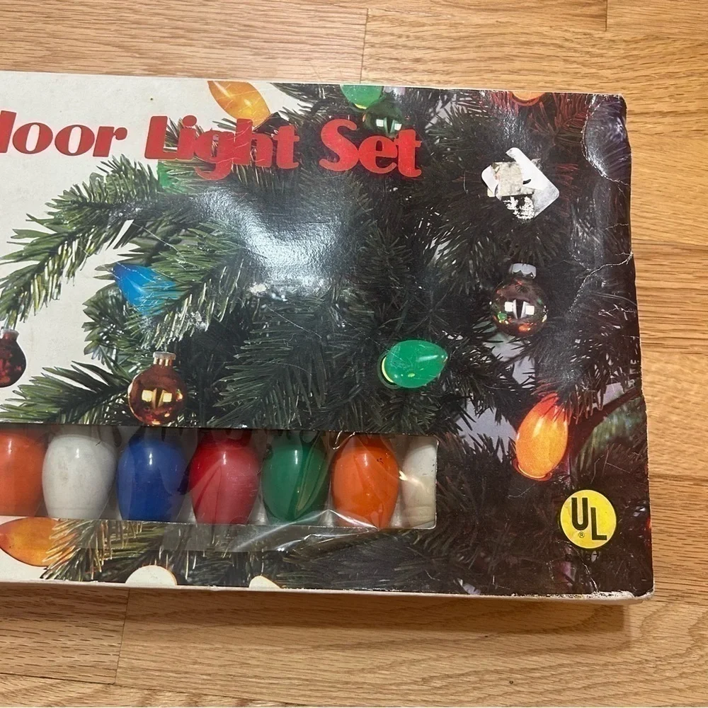 Vintage Merrybrite C9 Christmas Light Set 25 Bulbs Multi Color Holiday Decor
